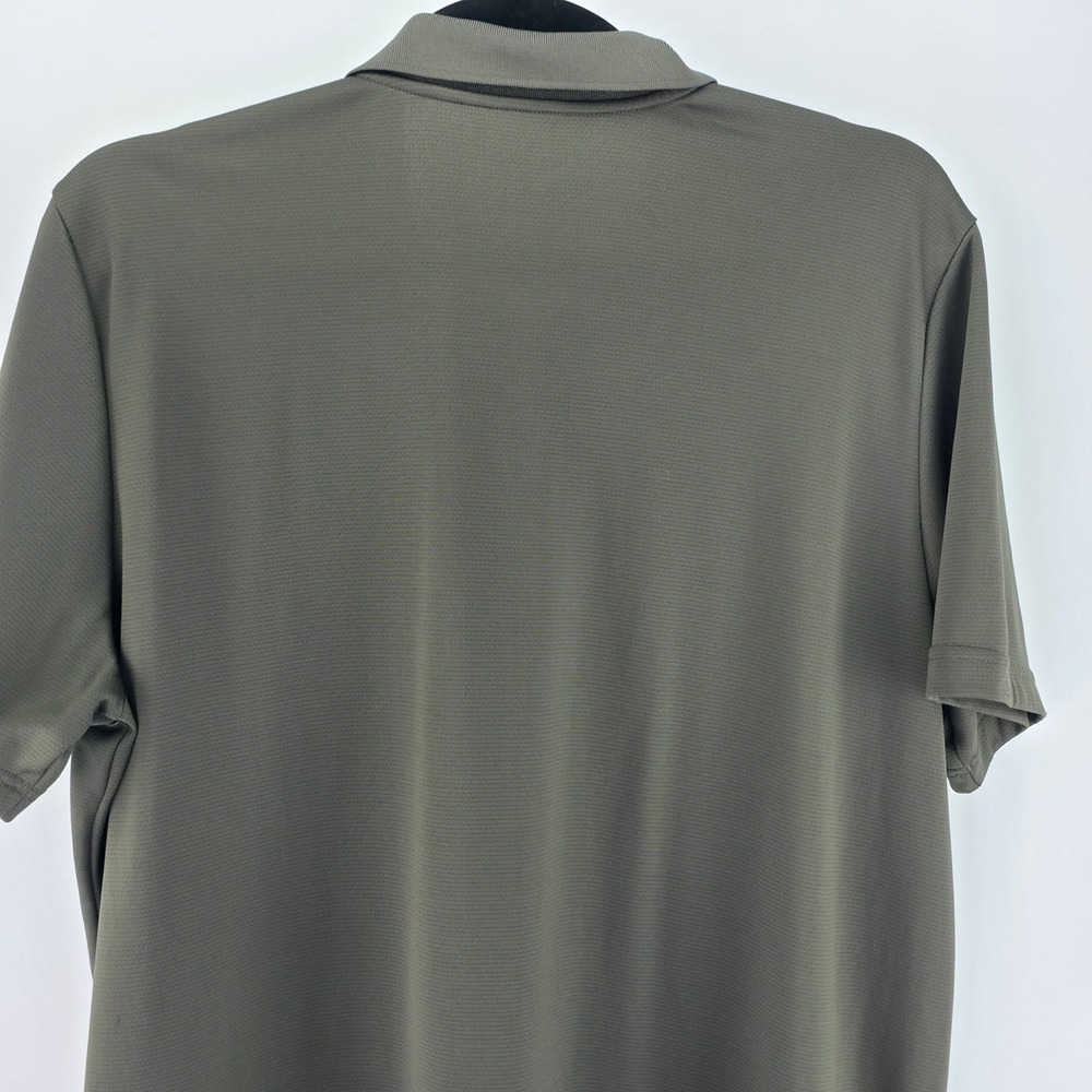 Adidas Polo Shirt Mens 2XL Olive Green Golf Performance Short Sleeve Athletic - Picture 13 of 16